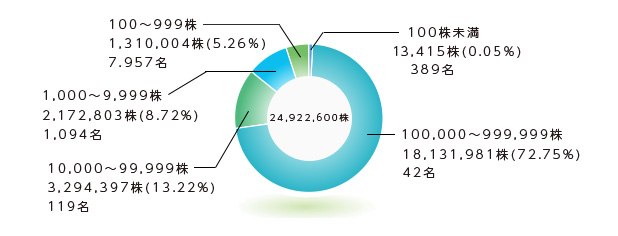 所有株数別分布状況